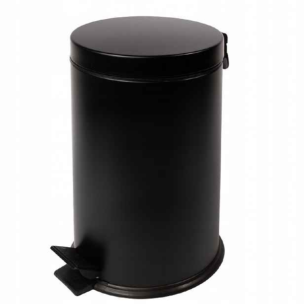 Odpadkový koš s pedálem Faneco 12 l Černý, ocelový, elegantní řešení