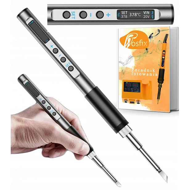 Precizní Mobilní Páječka Na Hroty T12 65W Usb-c Oled Pro Powerbanku Hq