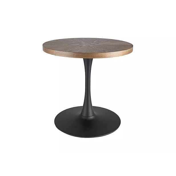 Signal Kulatý jídelní stůl Amadeo 80 cm ořech/černý