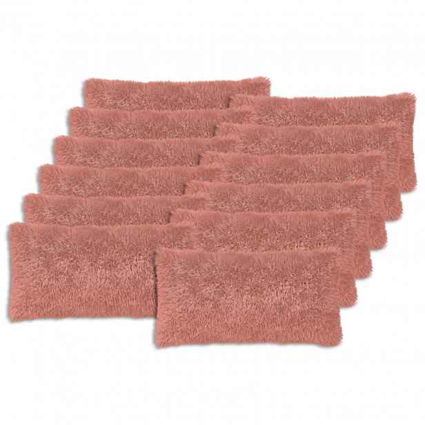 vidaXL Povlak na polštář 12 pcs HEERLEN Růžová 40 x 80 cm PV fleece