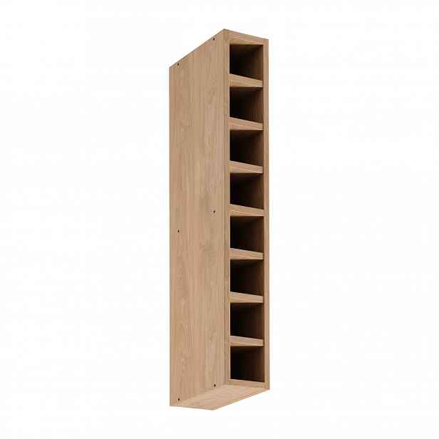 Horní otevřená skříňka SALERNO - šířka 15 cm, dub