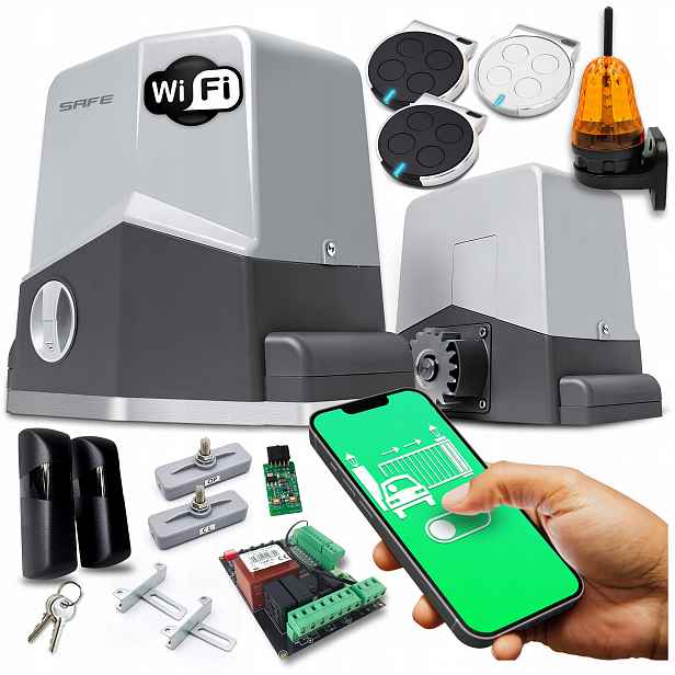 Set Pohon Pro Posuvnou Bránu lampa pohonu ovladače 600 kg Wifi automat