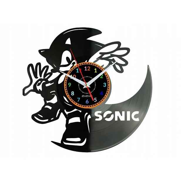 Sonic Dárek Originální dekorace do domu Hodiny z vinylové desky