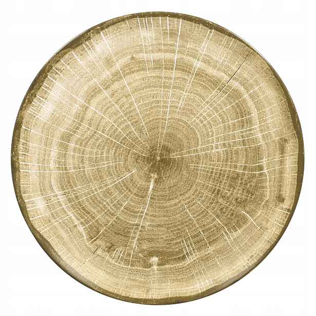 Talíř plochý hnědý 29 cm Woodart Rak Porcelain