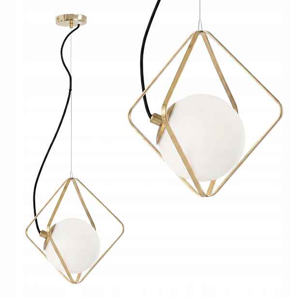 Závěsná Lampa Loft Industrial Zlatá Kovová, Moderní