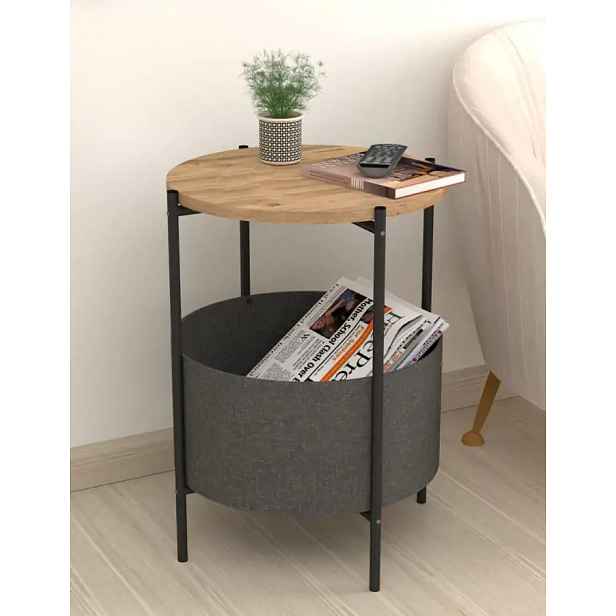 Casarredo Konferenční stolek kulatý JUDITH borovice