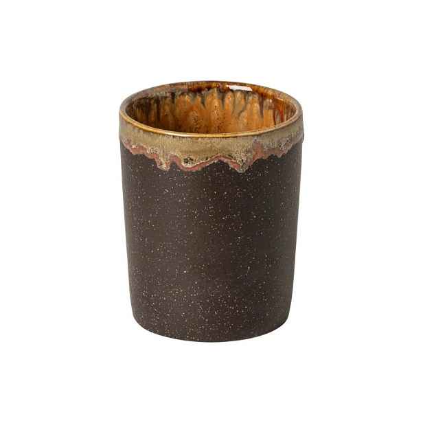 Hnědý kameninový kelímek na zubní kartáčky Poterie Bath – Casafina