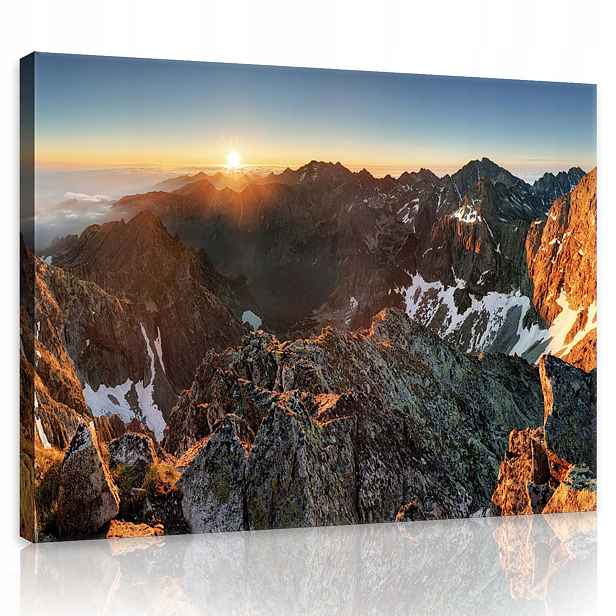 Obraz 100x75 Vnitřní cesta Východ slunce v horách pro meditaci