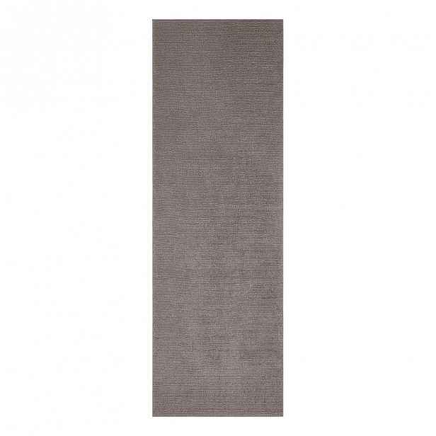 Tmavě šedý běhoun Mint Rugs Supersoft, 80 x 250 cm