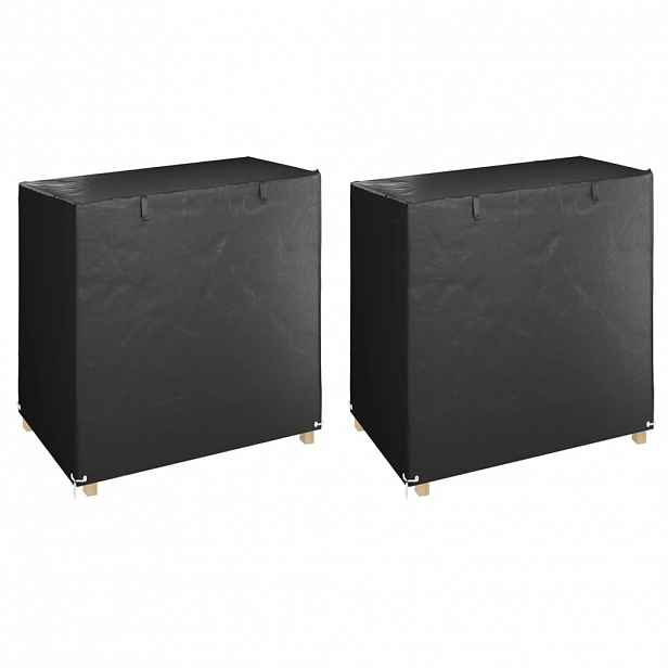 vidaXL Plachty na zahradní houpačku 2 ks 8 oček 125x90x135/165 cm PE