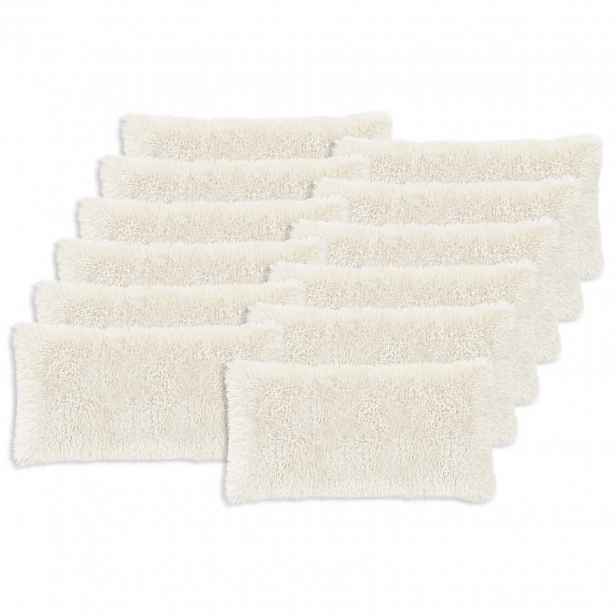 vidaXL Povlak na polštář 12 pcs HEERLEN Bílá 40 x 80 cm PV fleece
