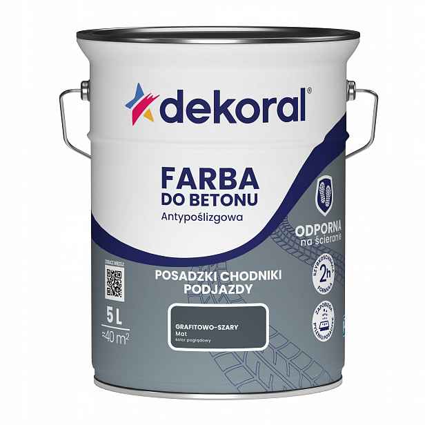 Dekoral Barva pro protiskluzovou úpravu Grafitově šedá 5L