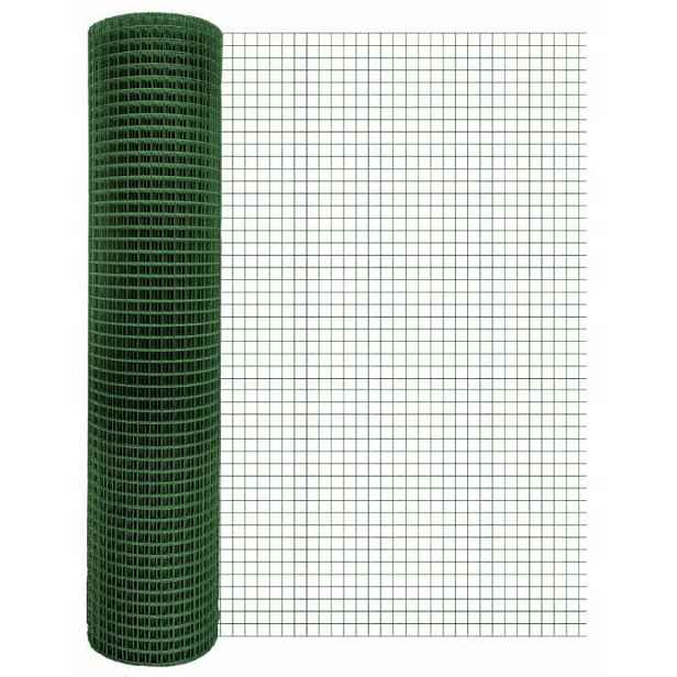 Plotová Chovatelská Síť 0,5 m x 25 m Potažená Zelená 8856