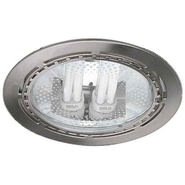 Saténová kulatá stropní lampa 2x18W 23cm DM-01