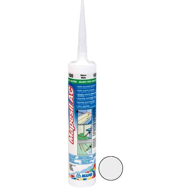 Tmel silikonový Mapei Mapesil AC 111 stříbrošedá 310 ml