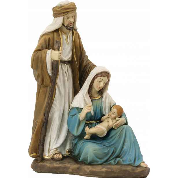 Krásná orientální figurka Svatá rodina vánoční – 20 cm vysoká