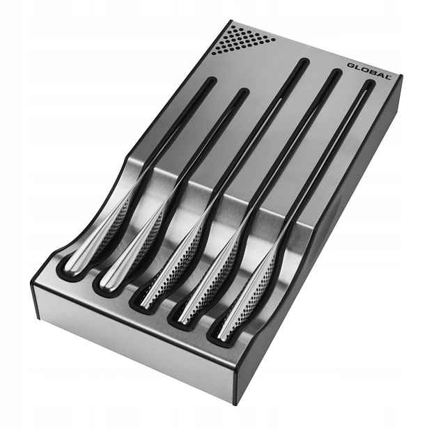 Sada Nožů S Podložkou Global Classic Dock Set A univerzální 5 kusů oceli