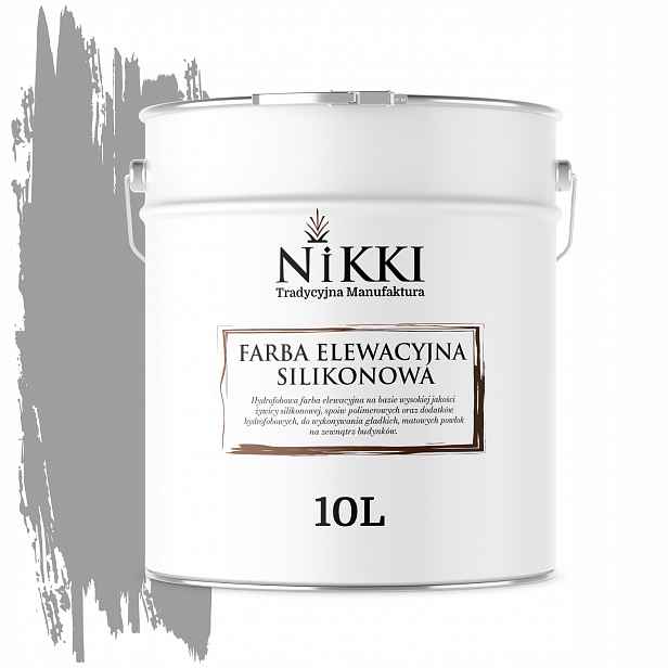 Barva Silikonová Fasádní Barva 10L Šedá Platinová F264 Uv