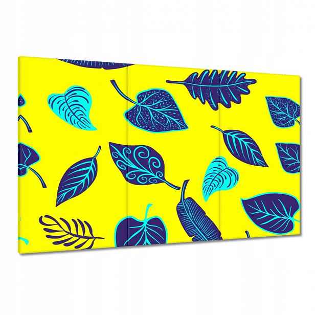 Obrazy 120x80 Modré listy Listy