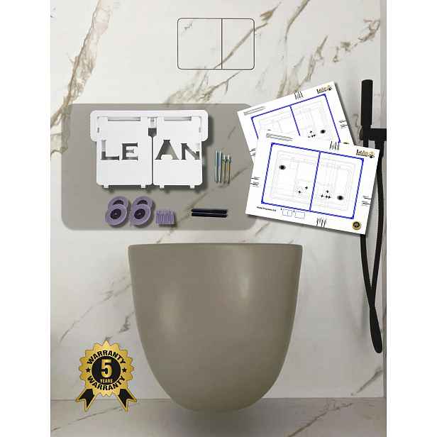 Skryté bezrámečkové splachovací tlačítko Geberit Tece LeAnKeramixPro