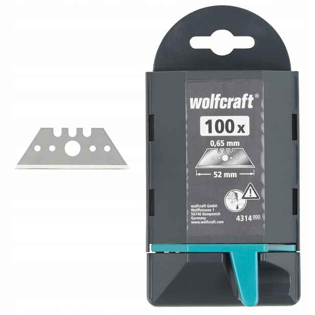 Trapézové čepele 52 0,65 mm sada 100 ks. Wolfcraft