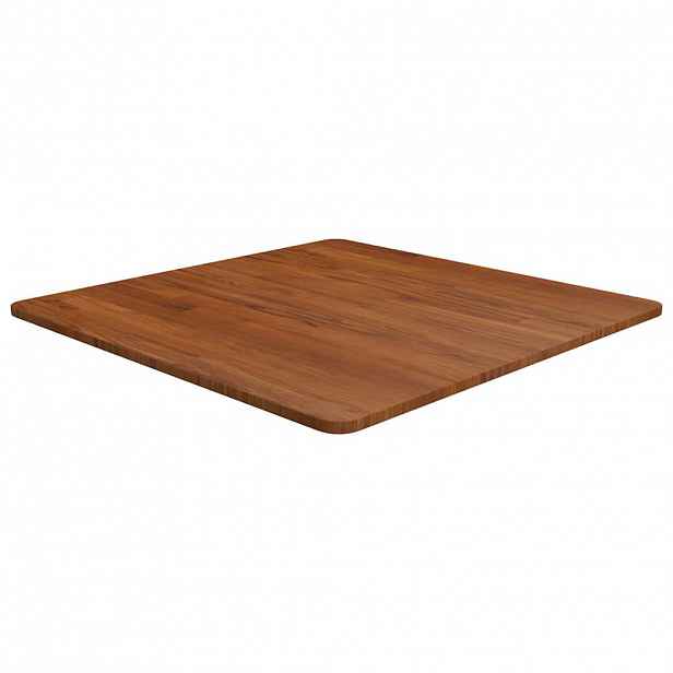 vidaXL Čtvercová stolní deska tmavě hnědá 70x70x1,5 cm ošetřený dub
