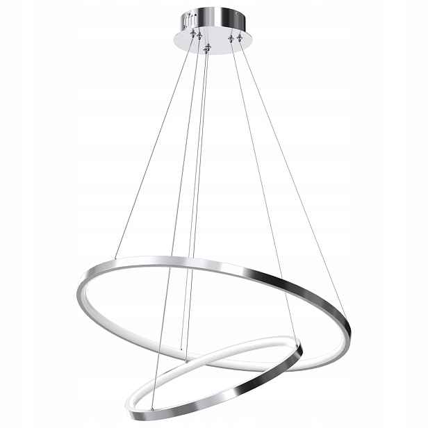 Závěsná lampa Rotonda Chrome 51W Led