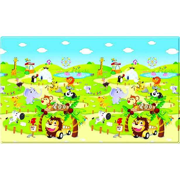 Oboustranný protiskluzový koberec ZOO – na ven i na doma, 130x190, vícebarevná, dětský pokoj, Dwinguler