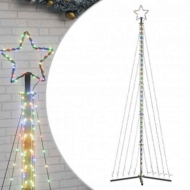 vidaXL LED vánoční stromek 495 barevných LED diod 300,5 cm