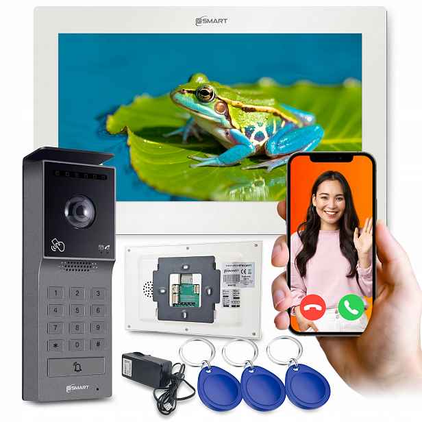Videodomofon Wifi 7" Tuya 2-žilová brána kód Aplikace Full Hd foto