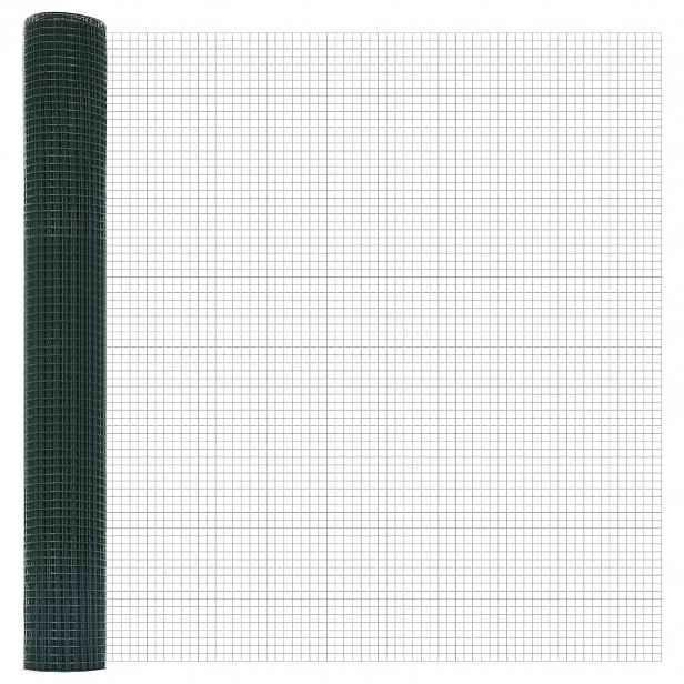 vidaXL Svařovaný drátěný plot 5000 x 140 cm Zelená