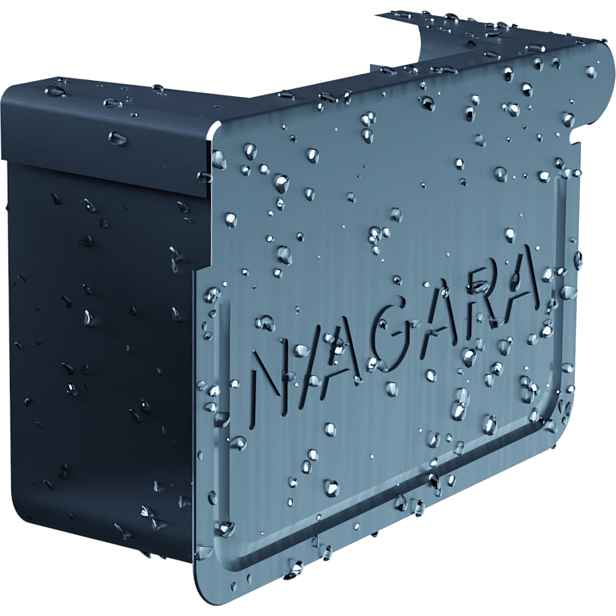 Čelo žlabové levé SATJAM Niagara Kwadra C 125 antracitová