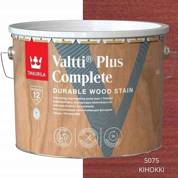 Tikkurila Laková Obruba Valtti Plus Complete 9L Barva 5075 Kihokki