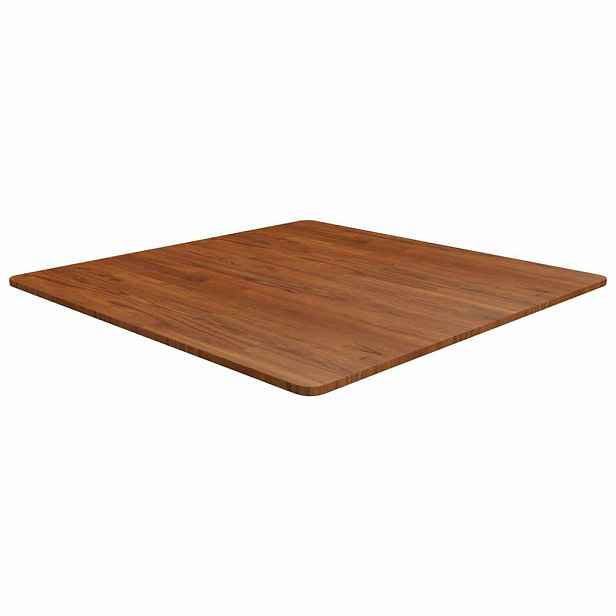 vidaXL Čtvercová stolní deska tmavě hnědá 90x90x1,5 cm ošetřený dub