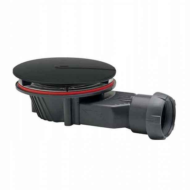 Wirquin sprchový odtok Slim+ 90 mm černý