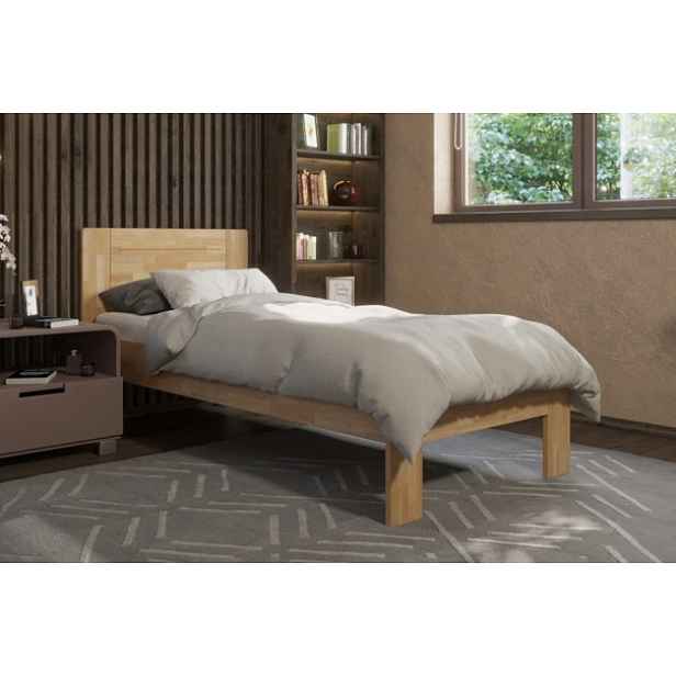 Masivní dřevěná postel Amy buk 90x200 cm BO101 s elegantním designem