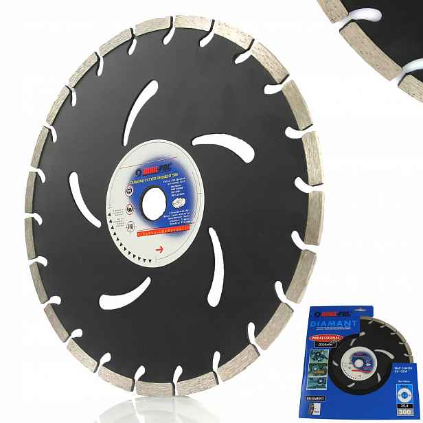 Diamantový Kotouč 300x25.4x10 Seg. černý