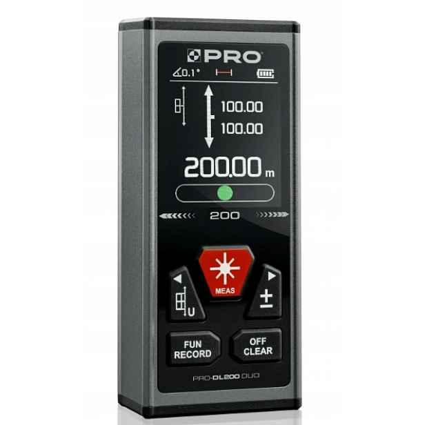 Laserový dálkoměr Oboustranný 120 m Úhloměr Baterie 3,7 V 850 mAh Pouzdro Pro