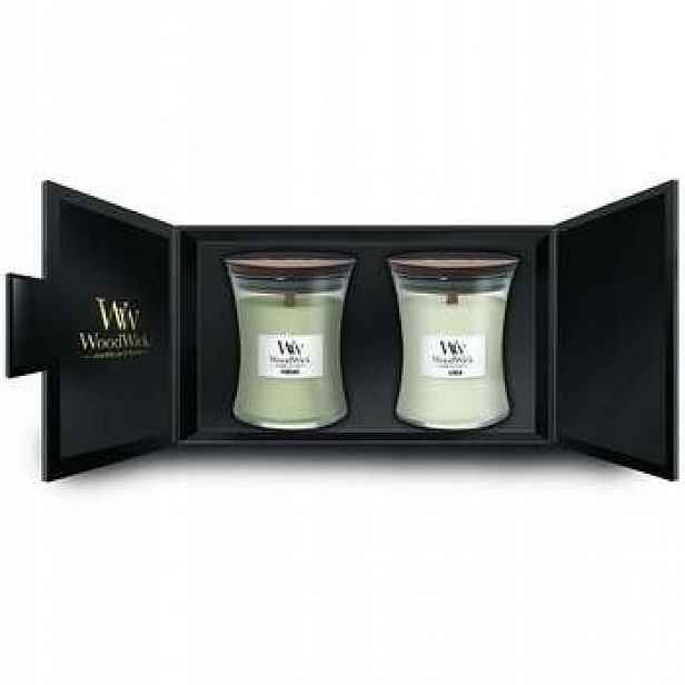 WoodWick dárková sada svíček Fireside, Linen) 275.0 g