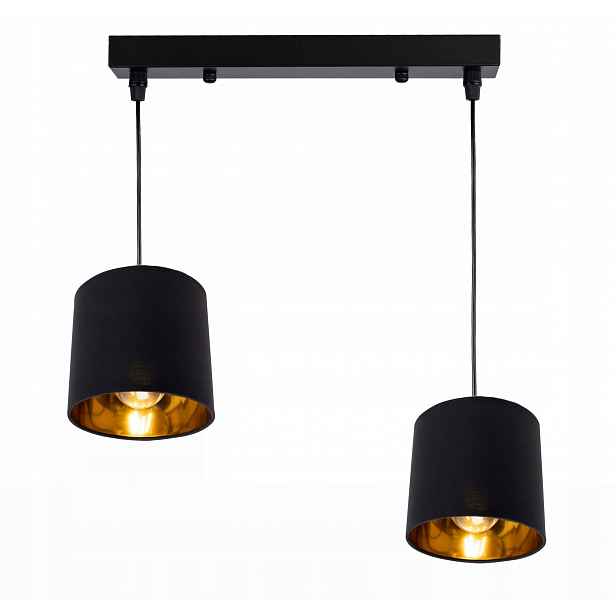 Závěsná Lampa Zwis lustr sufiová Abażur zlatá 2