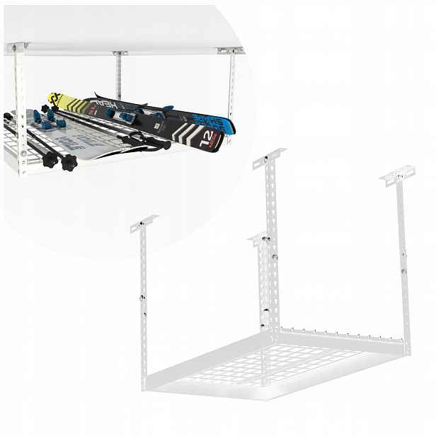 Závěsná stropní garážová police, silný regál, sklep, garáž 60x120 Pgf 2