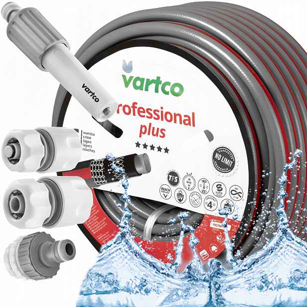 Hadice Nekroucená 20 m 3/4" 6 Wartsw Set 3x Spojky Zavlažovač