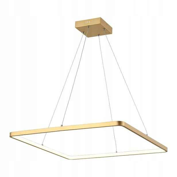 Lampa velká zlatá čtverec Led 60 cm 4000K Anaya 30W obývací pokoj hala