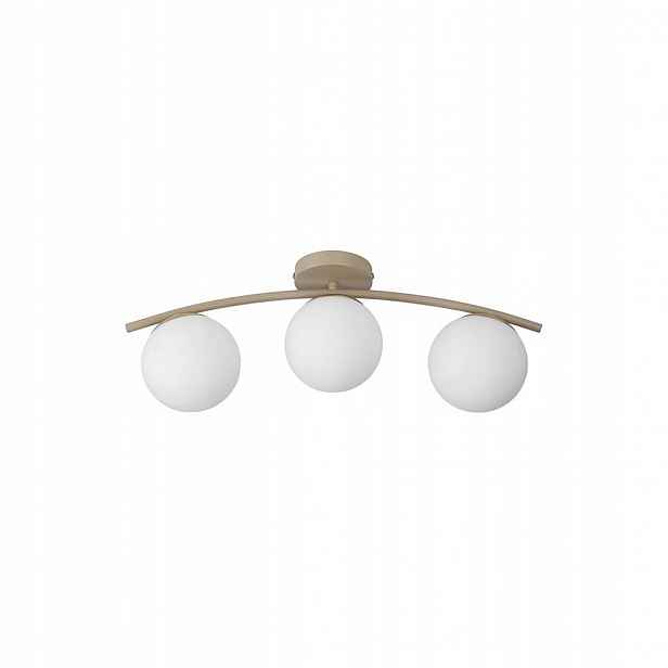 Moderní Led Lustr E27 3X35W Béžový, Zlatý, 51 CM