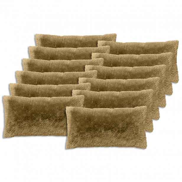 vidaXL Povlak na polštář 12 pcs HEERLEN Světlá zelená 40 x 80 cm