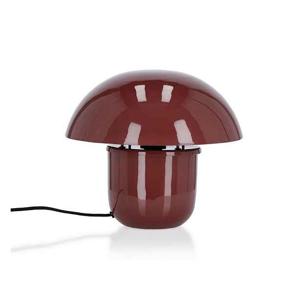 Vínová kovová stolní lampa s kovovým stínidlem (výška 27 cm) Koppel – Bizzotto