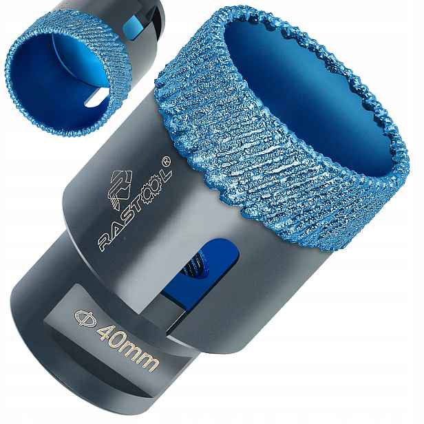 Vrták Diamantový Korunkový 40MM Korunkový Vrták M14 Pro Tvrdý Gres Glazury Pro