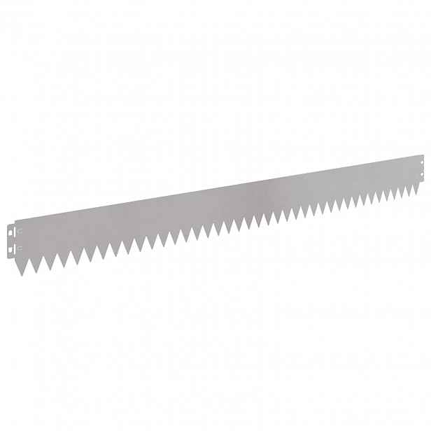 vidaXL Okraj trávníku 20 ks 103 x 10 cm Ocel Stříbrná