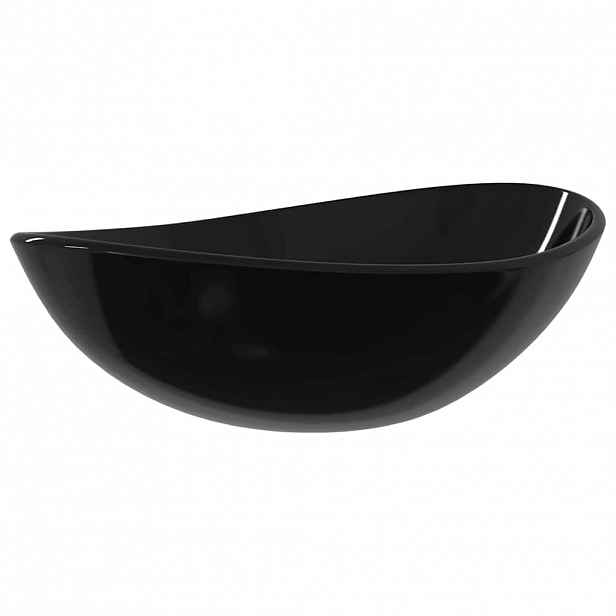 vidaXL Umyvadlo tvrzené sklo 54,5 x 35 x 15,5 cm černé