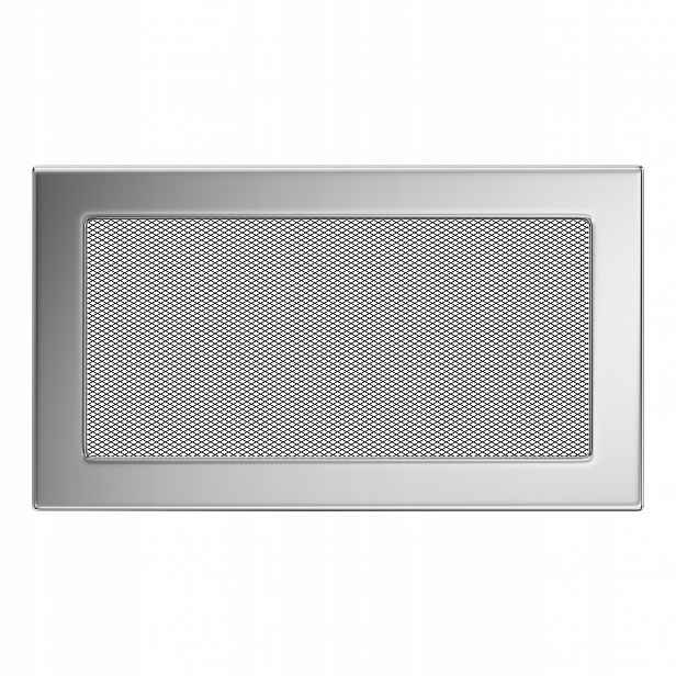 Ventilační krbová mřížka 17x30 niklovaná